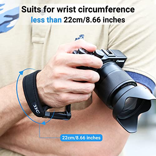Image of JJC Soft Camera Hand Strap Wrist Strap for Canon Rebel T7 T6 T8i SL3 90D | for Canon 80D 70D RP M50 Nikon D3500 D750 Z5 Z6 Z7 Z8 Z50 Z30 Sony ZV-E1 A6000 A6100 A6400 A6700 A7 Fuji X-T5 X-T4 X-T30 X-E4