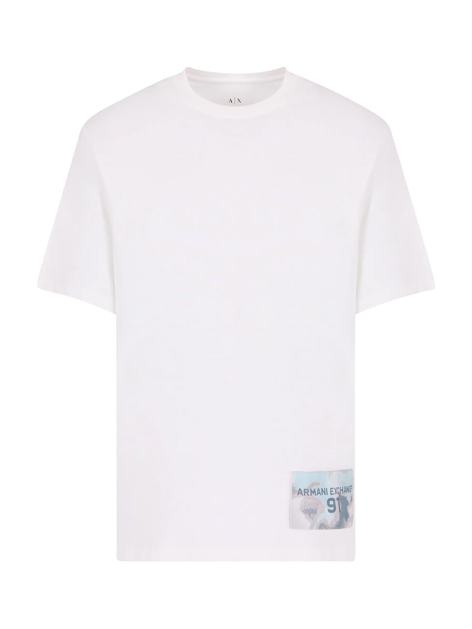 A｜X ARMANI EXCHANGEArmani Exchange Men's Small Camo Patch Short Sleeve T-Shirt