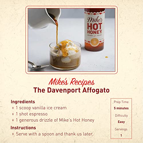 Mike's Hot Honey Chef’s Bottle, Honey With A Kick, Sweetness & Heat, 100% Pure Honey, Gluten-Free & Paleo, Chilli Infused Honey, 24 Ounce #TOP4