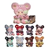 MayMei メイメイ ベアクッキーシリーズ ぬいぐるみ ブラインドボックス｜くま耳フード ふわふわファー｜手のひらサイズ 約14cm バッグチャーム対応｜コレクション向け・ギフト 全8種＋シークレット1種 品