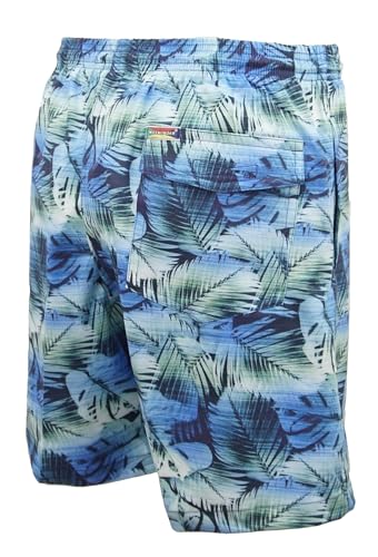 Men's Print Swim Trunk Leaf Mirage2