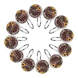 Duschvorhanghaken 12er Set,Um Mein Kind zu segnen,Duschvorhangringe Kristallglas Dekorativer Badezimmerhaken