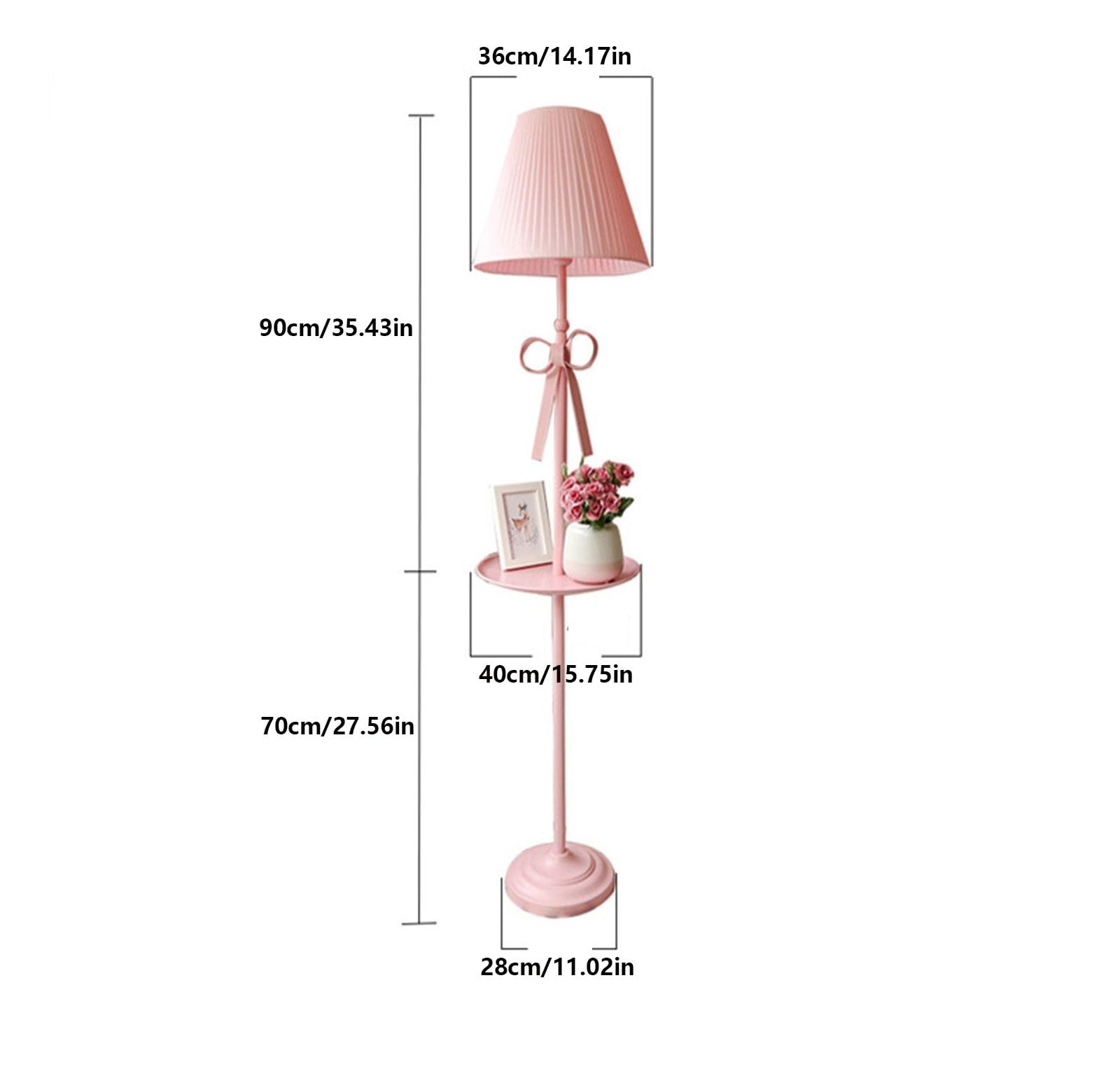Oświetlenie Nowoczesna lampa podłogowa z tacą, stojąca(Yellow)