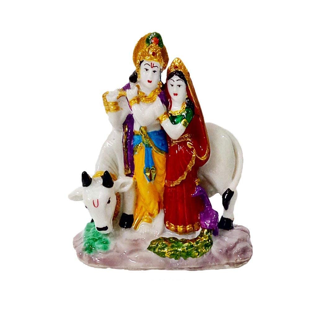 Cadeau spirituel Radha Krishna 10,2 cm icône d'amour éternel