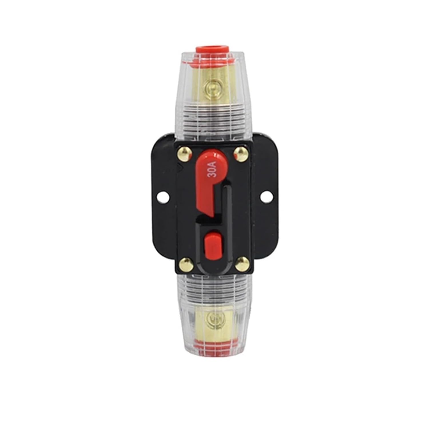 20A 30A 40A 50A 60A 80A 100A 125A 150A Circuit Breaker 12-42V DC Automatic Reset Short Protection Fuse Holder Switch for Car(40A)