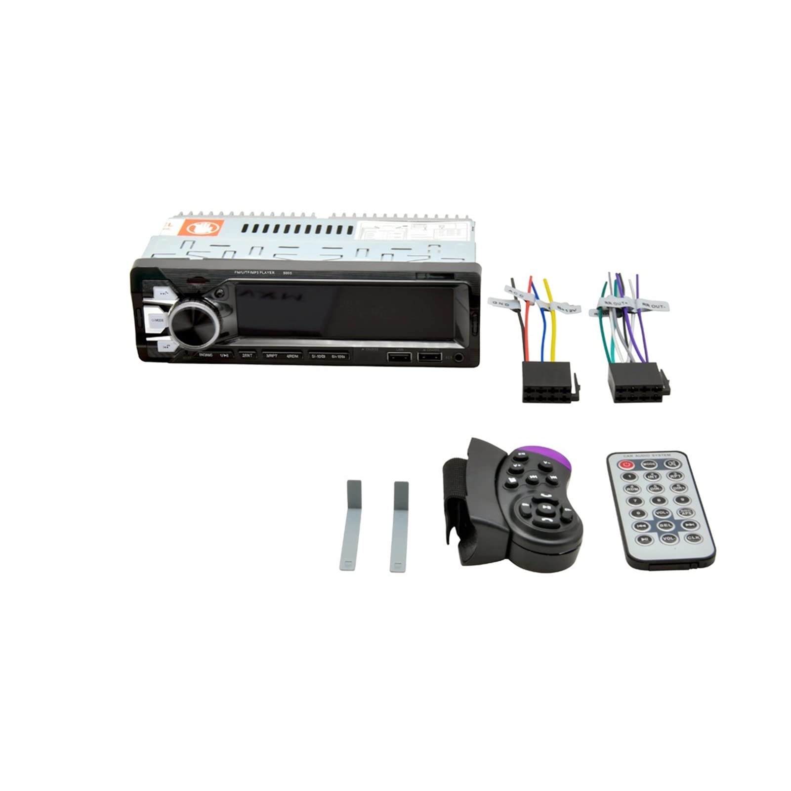 L'autor Radio Audio 1 DIN 3.5 "Bluetooth stéréo Mp3 Joueur FM Émetteurs avec télécommande AUX/USB/SD/BT Saisir Appliquer Contrôler,Compatible avec La Plupart des Appareils(with Remote Control)