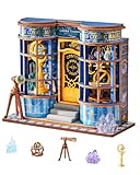Rolife Maison Miniature Magic Astronomy Shop, 85 pièces Maquette Maison 3D Puzzle Maison de Poupée en Bois 3D à Construire Book Nook pour Adultes et Adolescents Pas de Colle nécessaire