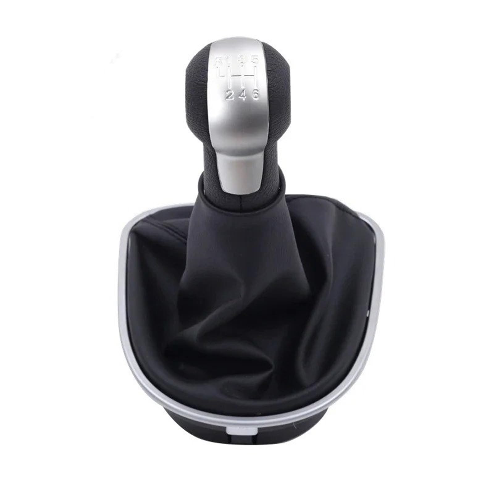 Tnbru 6 Speed Gear Shift Head For Seat For Leon Mk2 1P 2005-2012 For Altea Xl 2004-2012 For Toledo Mk3 2004-2009 Car Gear Stick Shift Knob With Leather Boot(6 Speed)