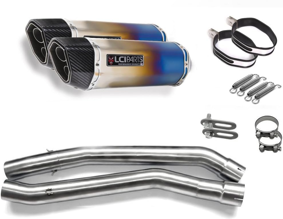 載せてる物全て値段交渉可 ZZR1400・'06-'07・ダンモト・チタン スリップオン (コケキズ無し