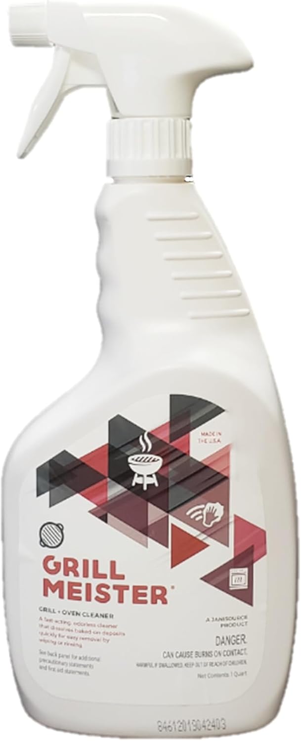 GrillMeister Grill, Grate & Oven, Heavy Duty Cleaner/Degreaser Bundle (1 Concentrated Gallon & 2-32 oz RTU Bottles)