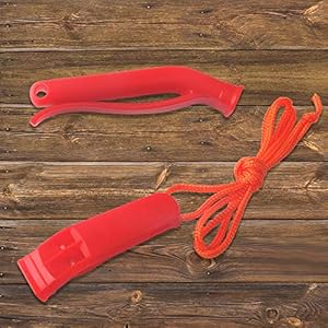 Augsun 10 pcs safety whistle marine whistle plastic whistles with lanyard for emergency   cucciolini doodles