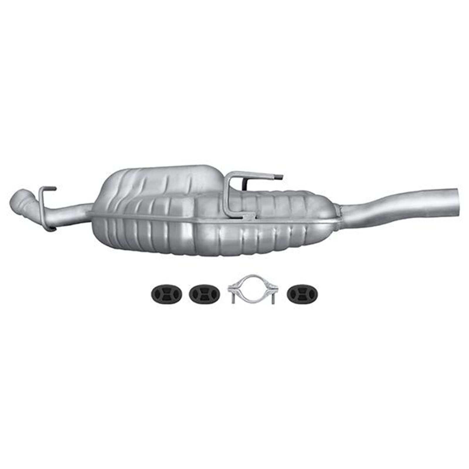 HELLA 8LD 366 035-051 Tłumik końcowy - Easy2Fit® Kit - z tyłu - jednoczęściowy - Komplet z elementami do montażu