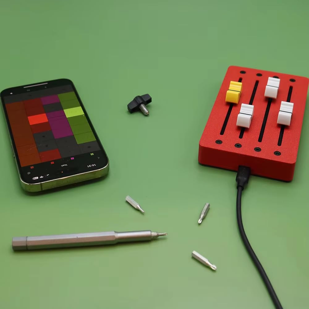 Amazon | Jieoto 4チャンネルMIDIコントローラー 12ビット解像度