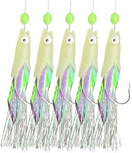 3er Pack Sabiki 5 Shrimp Rigs Glow In The Dark Köder
