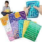 5 Pcs Marble Maze Mat Sensory Fidget Stress Relief Toys, Anxiety Calming Tactile Sensory Toys for Kids Adults Teens Autism with Special Needs School Classroom Home Supplies, 2 Sizes