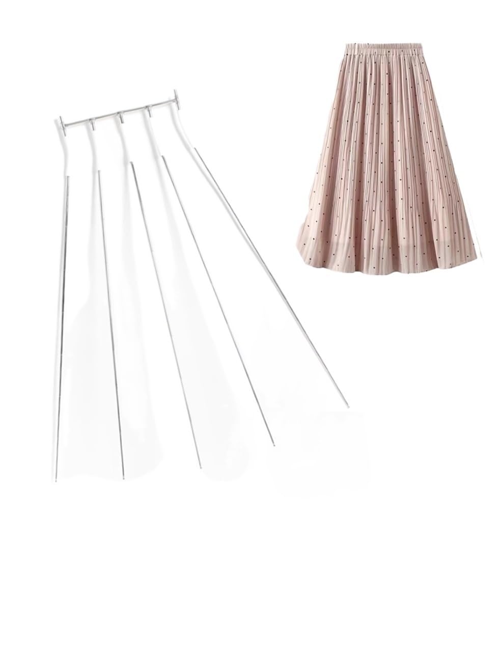 Percha invisible y perchero para pantalones con varillas multiples modelo H30