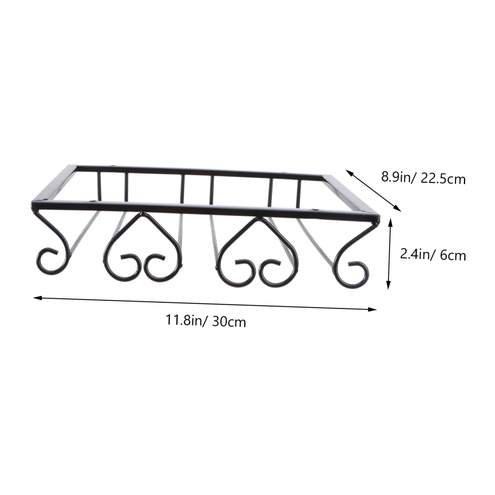 DECHOUS 1Pc Black Hanging Cup Rack Creative Upside Down Wine Goblet Holder for Home Bar Kitchen Restaurant Use Design for Housewarming Special Occasions