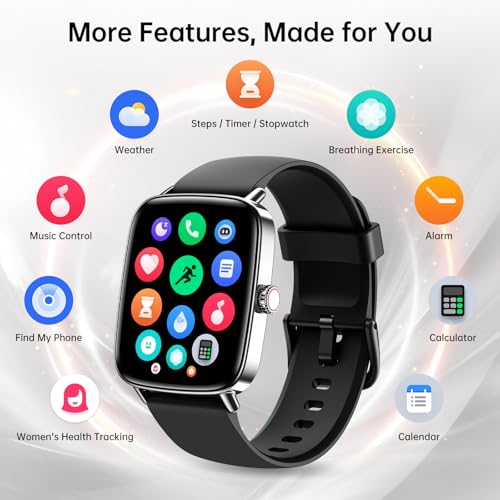 Smart Watch with 2 Bands, 1.85" HD Fitness Tracker with Bluetooth Calls 110+ Sport Modes - image 8
