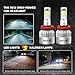 Jestar H11 LED Headlight Bulb 2PCS H8/H9/H11 36W 6500K 8000Lumens White COB Chip LED CREE Car Fog Driving Light High Low Beam All-in-one LED Conversion Kit Waterproof (H11)