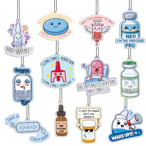 Image of Siifert 60 Pcs Pharmacy Technician Gifts Bulk Air Freshener Car Women Men