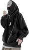Ninja Hoodie Men's Hooded Y2k Neckline Hoody Techwear Techwear Japan Harajuku Style Fleece Turtleneck Pullover Sweatshirt Oversize Lined Thick Hip Hop Hoodie Retro Street