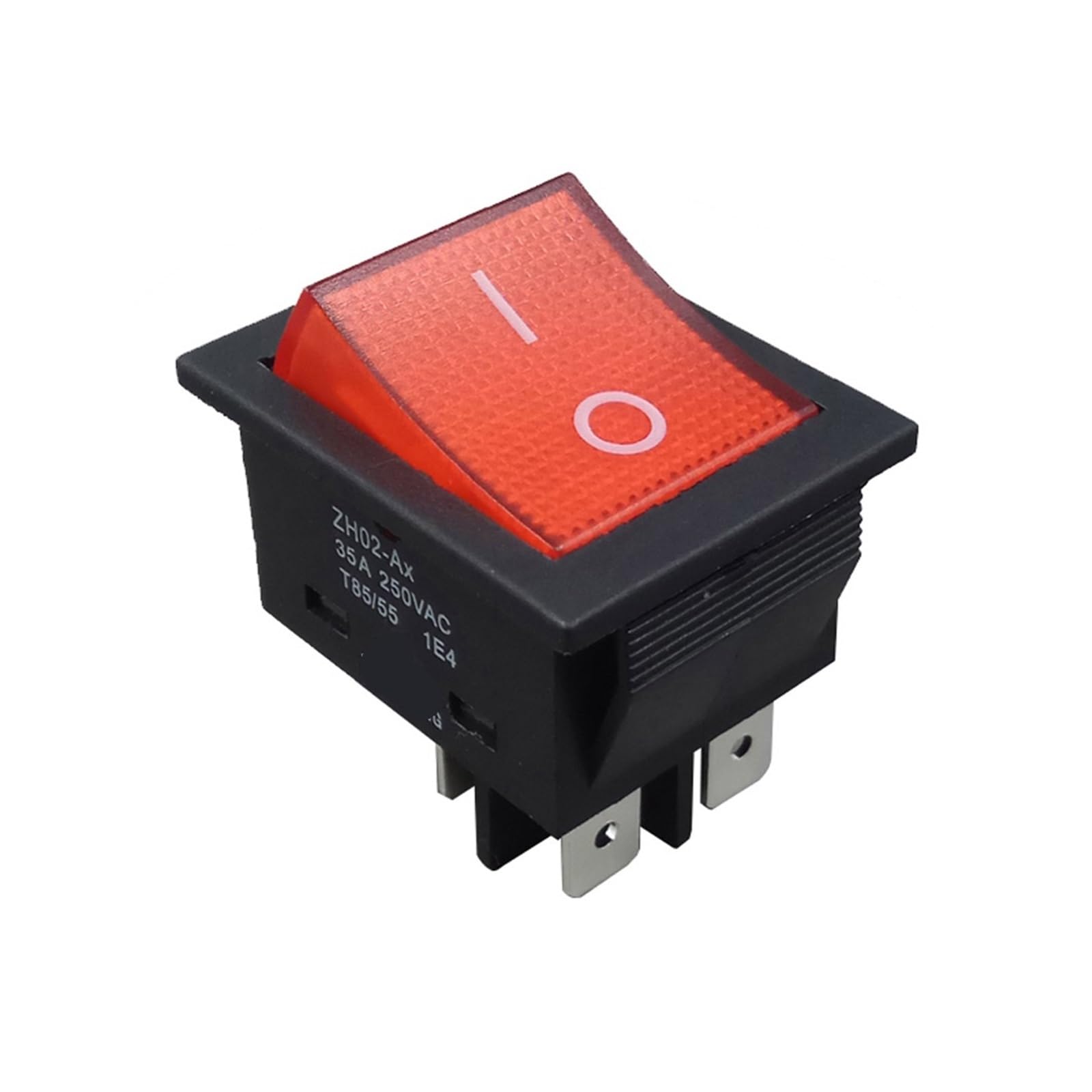 Interrupteur à bascule AC 250V bouton-poussoir marche arrêt 35A 4 broches