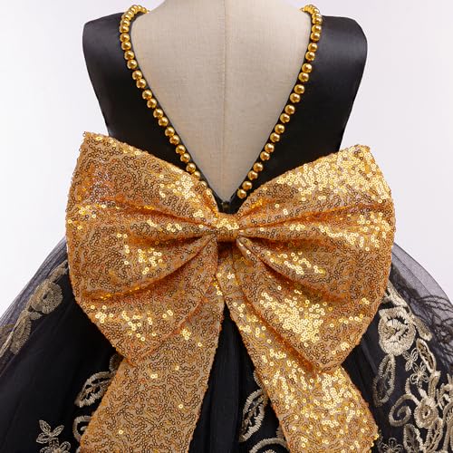 Jup'Elle Flower Girl Dresses for Wedding Embroidery Formal Dress Baby Girls Princess Pageant Party Dress with Headwear3
