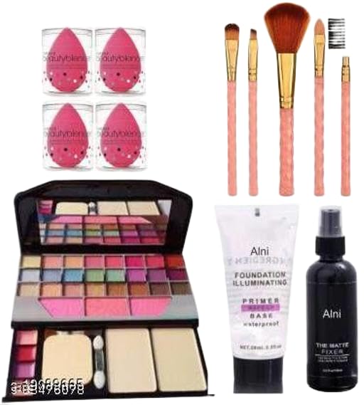 Premium Cosmetic Beauty Essential Kit for Daily & Professional Makeup for Women & Men | Daily Beauty & Personal Care Essential | Suitable for Home & Travel Use | Easy to Carry | GR_239-image-18
