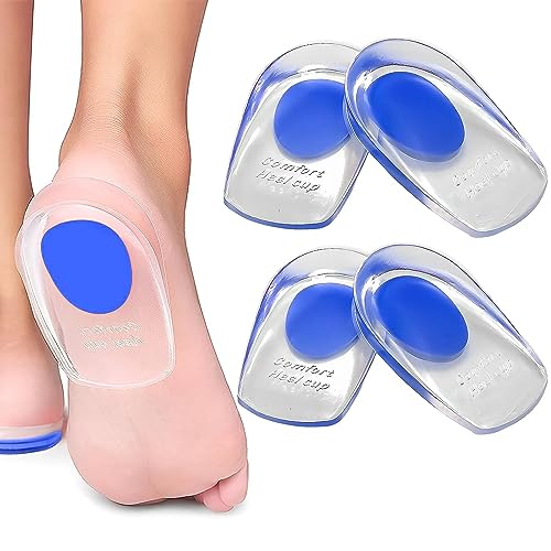 Taloneras de Gel, Aliviar el Dolor Suave Almohadillas de Gel Para Talones, Plantillas de Talón que...