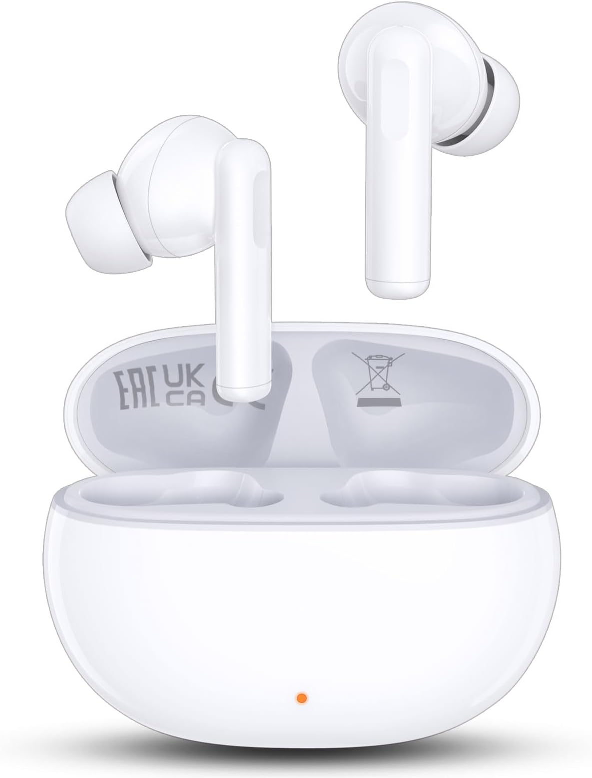 HONOR CHOICE X7i Wireless Earbuds Bluetooth 5.3 Ear Buds in-Ear Headphones Waterproof with Dual-Mic,45dB Active Noise Cancellation,40Hrs Playtime,Spatial Surround Sound for iPhone,Android,Pad(White)
