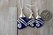 Handmade In Hawaii, Wire Wrapped Sea Glass Necklace and Earrings Set, Birthday Gifts For Women (Cobalt - September)