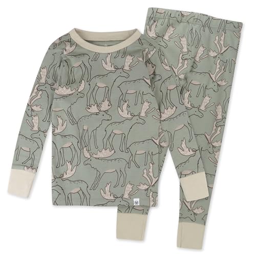 Image of HonestBaby Baby Holiday 2-Piece Pajamas Sleepwear PJs 100% Organic Cotton for Infant Baby and Toddler Boys' & Girls', Unisex