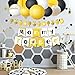 NICROLANDEE Bee Party Decorations - 14Pcs Yellow Black Paper Lanterns Honeycomb Ball Mommy to Bee Banner Garland Glitter Confetti for Birthday, Gender Reveal, Baby Shower, Bee Day Themed Decorations