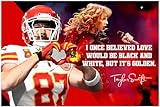 Travis Kelce Poster Motivational Quote Posters Inspirational Football Sports Decor Coaching Wall Art Growth Mindset Teacher Educational Teaching Quotes Autograph Elementary Jersey Kansas City P145