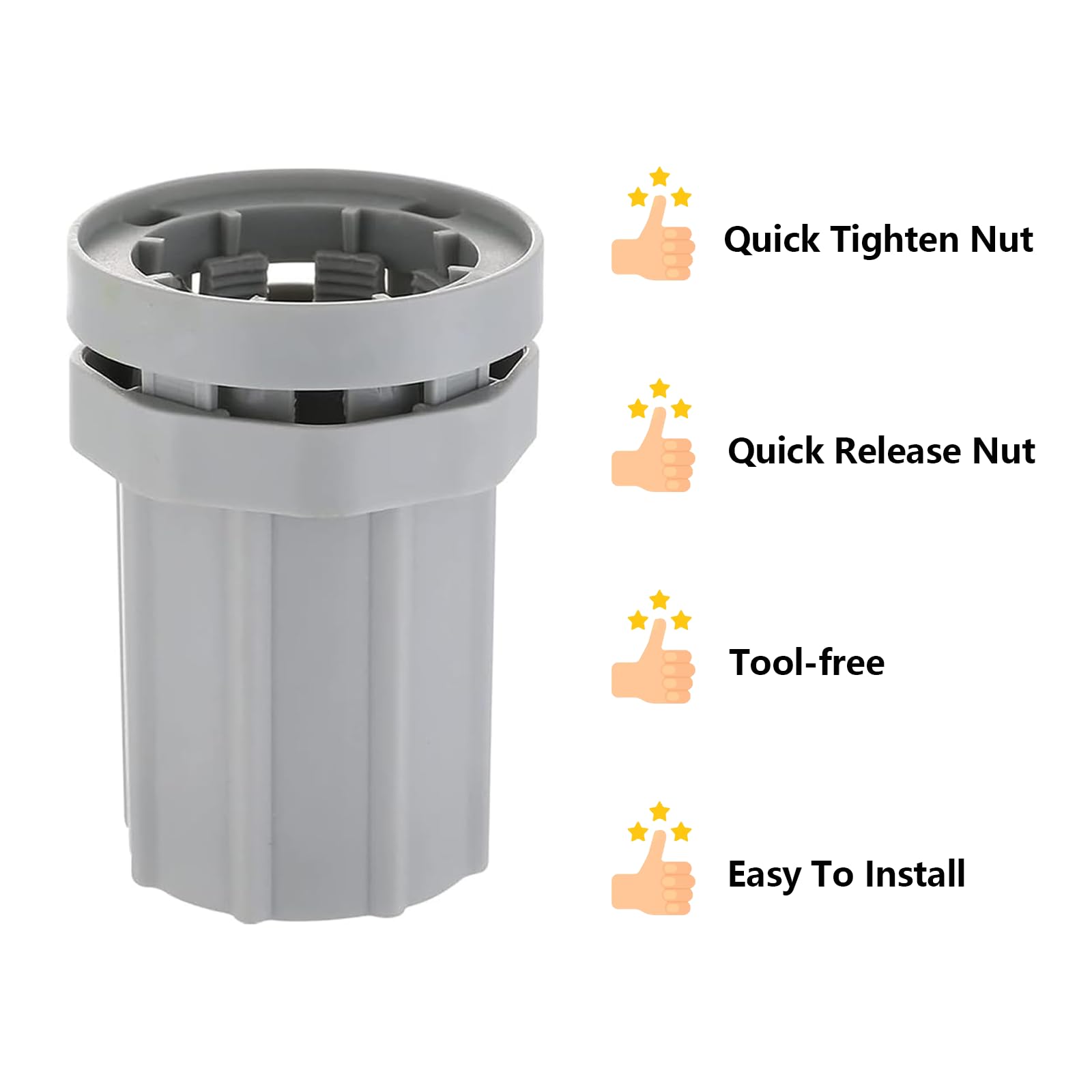 Dado di fissaggio per rubinetto, 1 pezzo in plastica ABS per rubinetto, dado antiallentamento, accessori di fissaggio per cucina, bagno