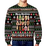 bwdbhd Ugly Christmas Sweater Men 3X1,Men's Christmas Climax Sweater - Funny Humping Reindeer Ugly Christmas Sweater zyoptiop