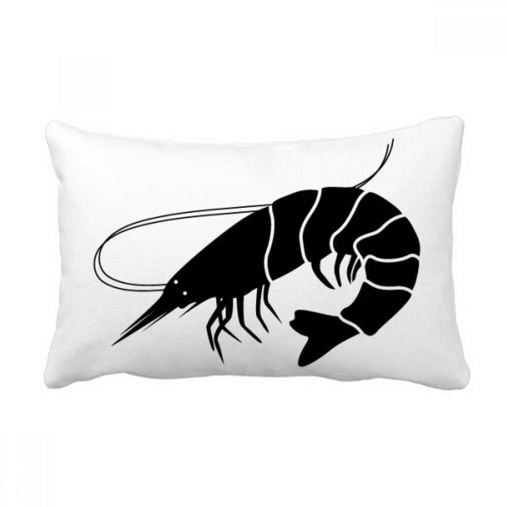 Oreiller lombaire crevette noire pour un coin lecture chaleureux et cosy