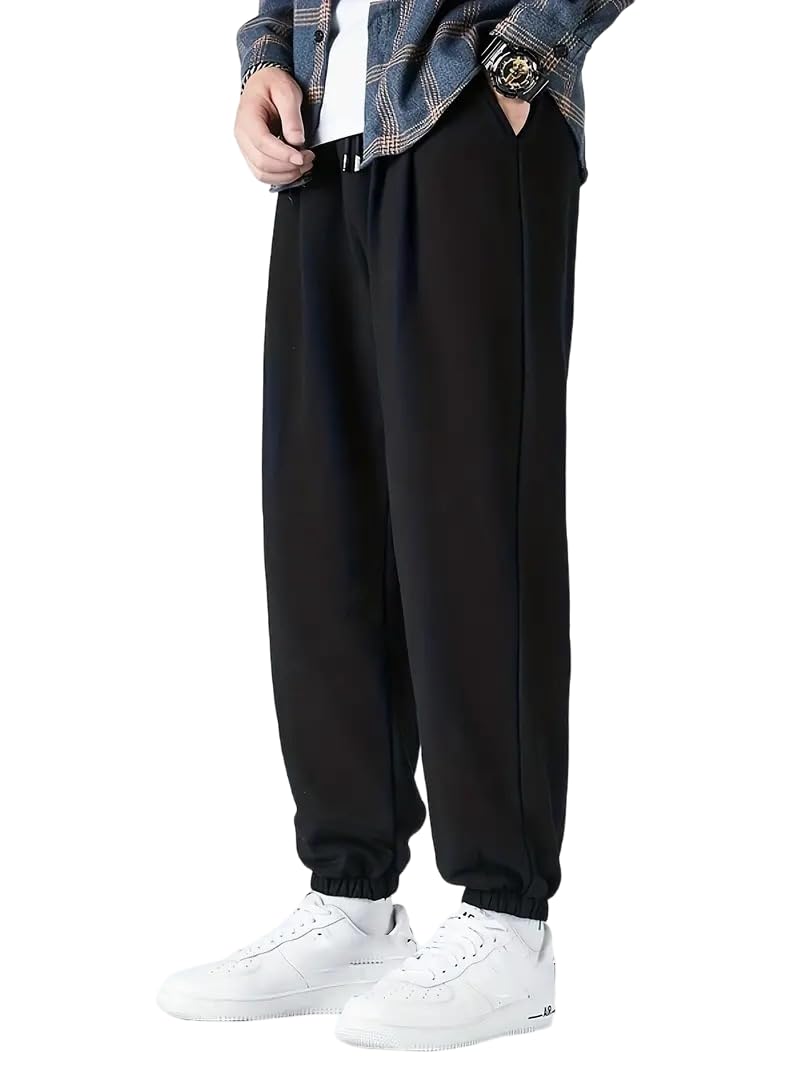 dockstreet Men's Alley Cool Backdoor Series Men's Casual Sweatpants Baggy Jogger Pants ||Drawstring Joggers || 100% Pure Cotton || Breathable Airy for All Seasons-picture-48