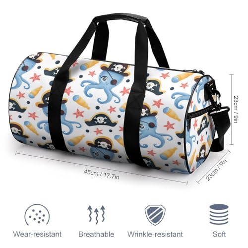 Duffel bag tête de mort pieuvre compact pour éviter l'encombrement - 2