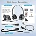 MAIRDI Telephone Headset with RJ9 Jack & 3.5mm Connectors for Call Center Office Deskphone Cell Phone PC Laptop, Landline Phone Headset with Microphone Noise Canceling for Polycom Avaya Nortel