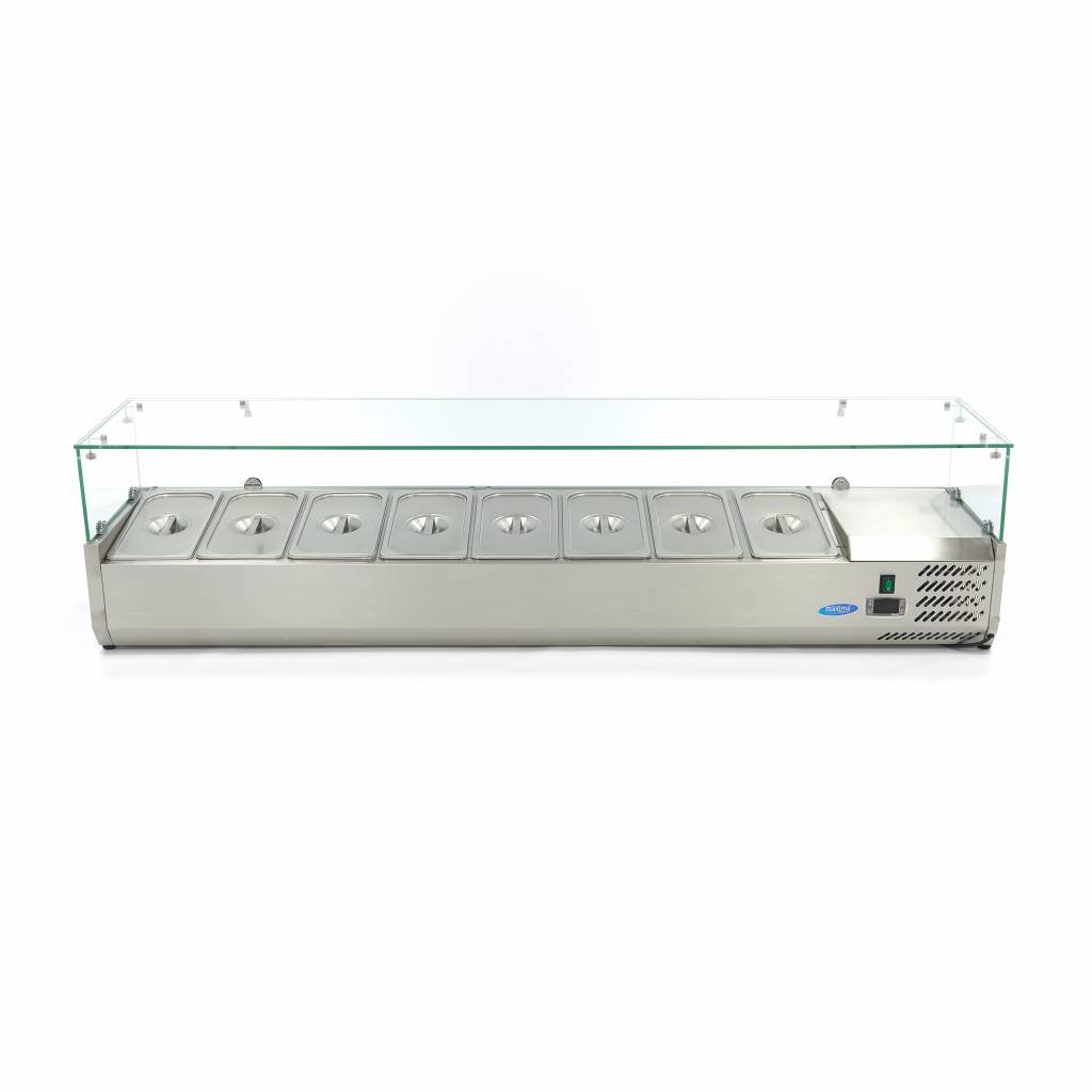 Maxima Encimera expositora refrigerada 180 cm - 1/3 GN