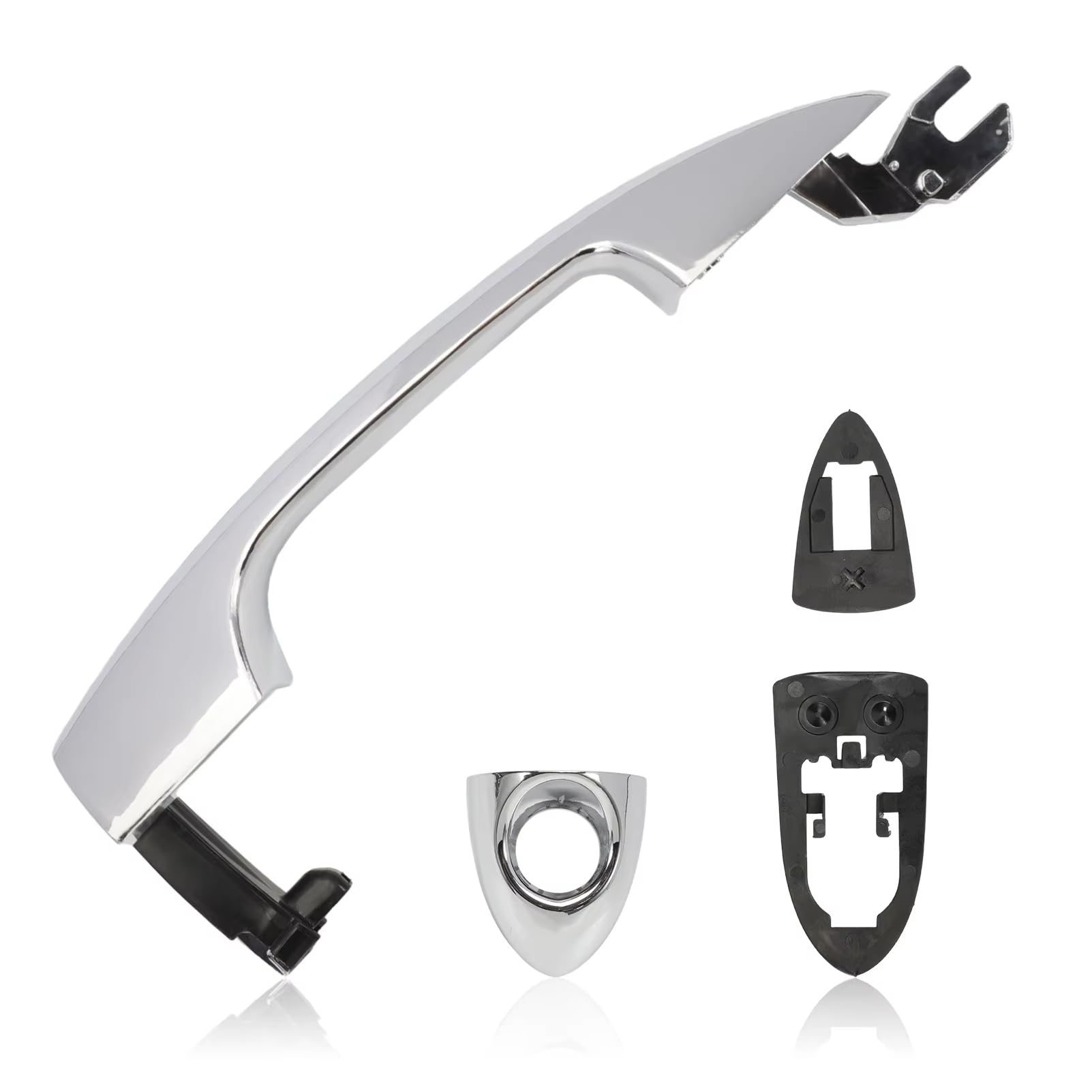 OHKYLSD Door Handle Car Door Silvery External Handle 156099957 156088219 for Alfa for Romeo for Ypsilon III for Mito for Giulietta 2008-2024 Replacement Handles