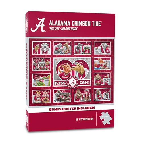 Image of YouTheFan NCAA Alabama Crimson Tide inchKiss Cam inch 500 Puzzle