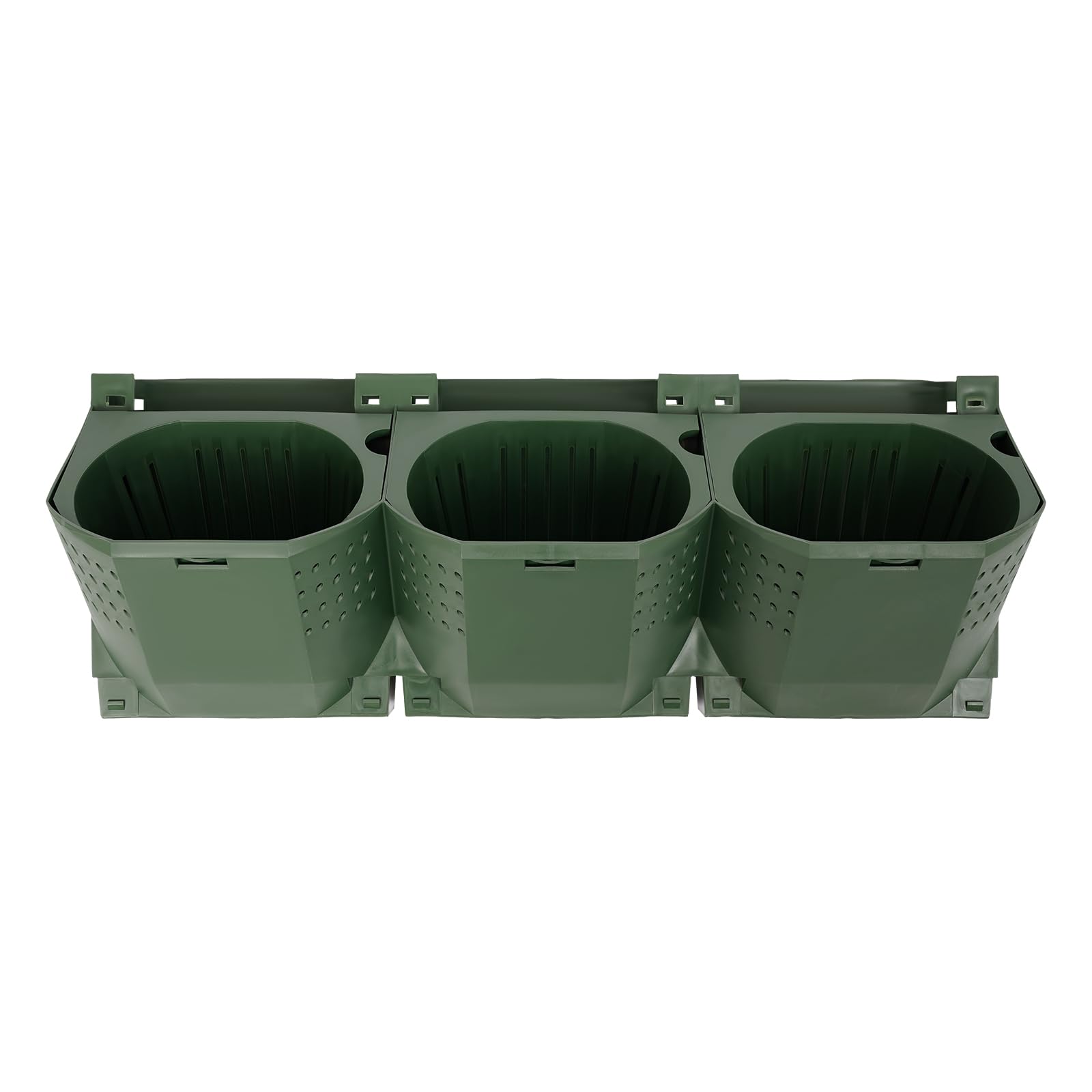 Fioriere sospese con sistema di irrigazione automatica, 36 tasche. Fioriera a parete verticale impilabile, parete di piante per giardino, cortile, balcone (verde)