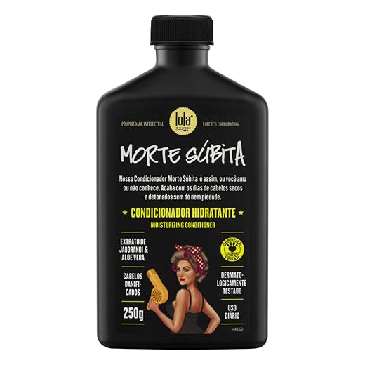 Lola From Rio - Morte Subita - Condicionador hidratante para todos os tipos de cabelos secos e danificados, vegano, sem crueldade, sem parabenos, sem sulfatos, 250 g