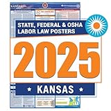 2019 Kansas Labor Law Poster – State, Federal, OSHA Compliant – Laminated Mandatory All in One Poster