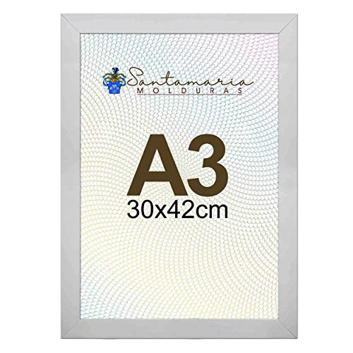 Moldura Porta Retrato A3 30x42 Branco