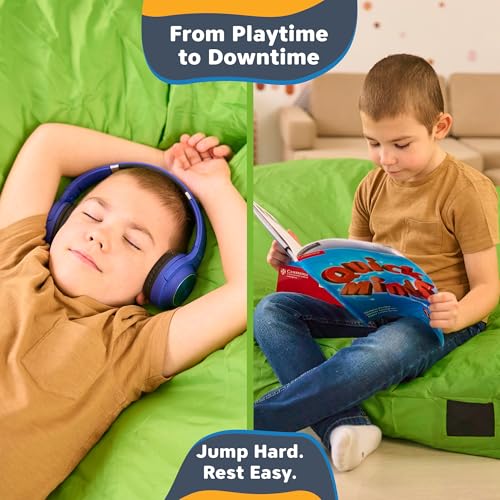 SaferBounce Crash Pad for Kids Sensory | Big 5Ft x 5Ft Or 3Ft x 4Ft | Autism Sensory Crash Mat for Jumping & Play | Crashpad | Soft Foam Landing Pad for Kids | Giant Pillow Mat | Climbing & Gymnastics by SaferBounce - Image 4