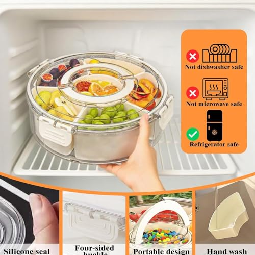 Conteneurs de collations hermétiques avec plateau repas à poignée - 8