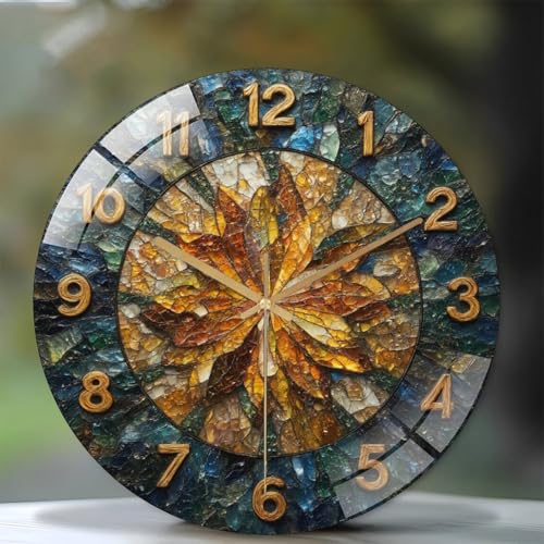 Reloj de Pared Redondo de 12 Pulgadas con Vidrio Templado miniatura 2